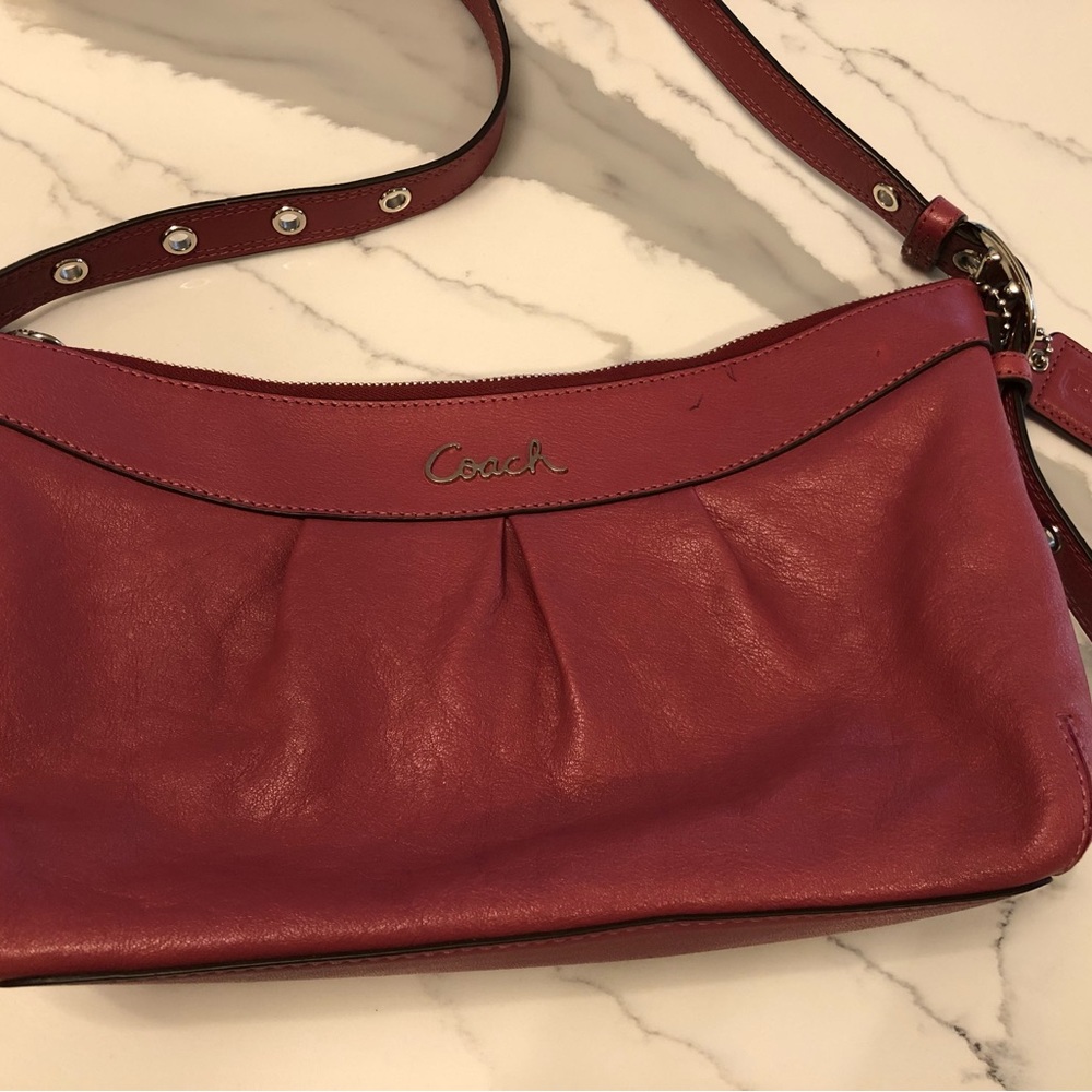 Coach Original Ashley Rose Pink Shoulder Bag C-1220-F15512 - Picture 2 of 9